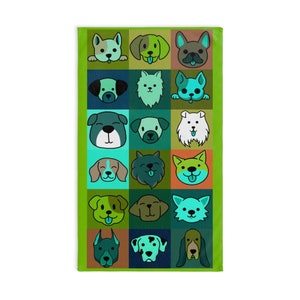 Hand Towel Cat Design Green decor, fun towel, Quality towel, absorbent customizable, anniversary gift, engagement present, birthday gift
