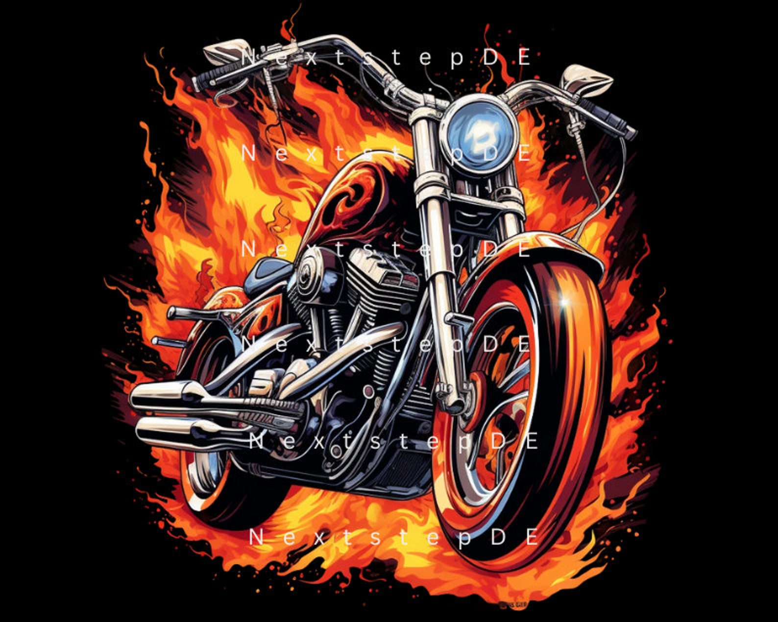 T-shirt Motociclista Chopper Bobber Stile Rocker Teschio Slogan *4107 Nero - Foto 10
