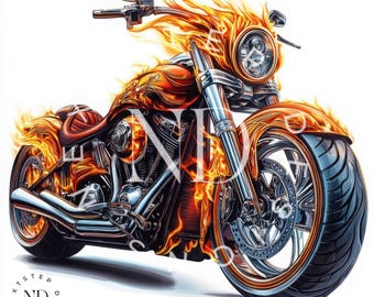 Diseño de camiseta Harley Davidson Chopper para él y para ella, Harley Bike png, Harley Motorcycle Shirts, Harley Shirt png, Diseño de impresión bajo demanda