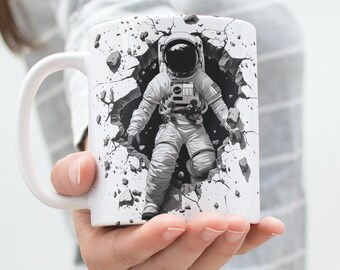 3D Cracked Wall sticker sublimation, 3d Mug Template, 3D Tumbler wrap Template design, 3D wall sticker, 11 oz 15 Mug Sublimation, trendy png