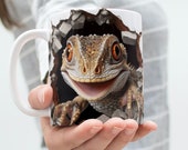 3D Cracked Wall sticker, pod niches, 3D Mug Template design, Tumbler wrap sublimation, 3D lizard png, 3D broken wall hole png, pod tshirt