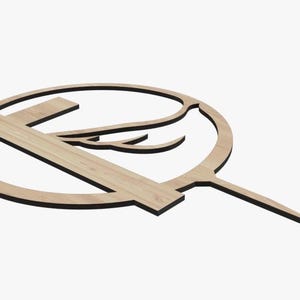 Décoration de gâteau de communion ou de baptême – Croix et colombe | Fichiers numériques DXF et DWG pour la découpe laser