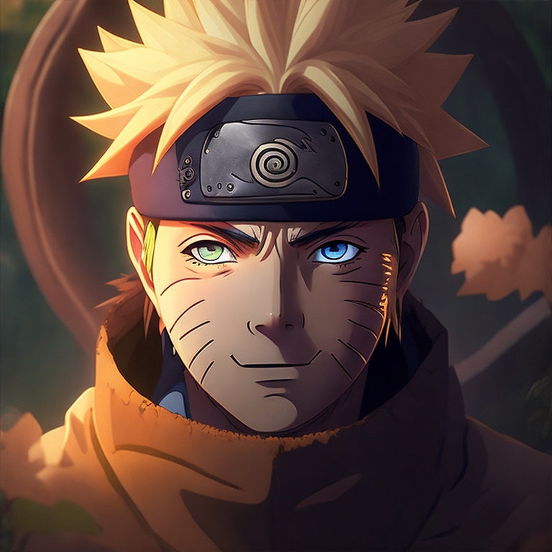 NARUTO Black Framed Poster (8x12 Inches) For Anime Naruto Fans