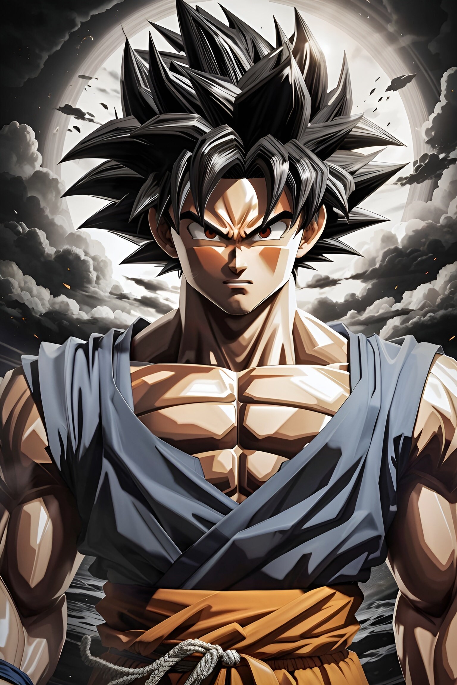 Dragon Ball Z Goku Anime Character Art Digital Design
