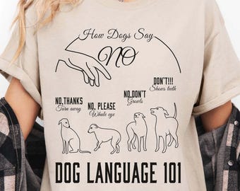 Anxious Dog tshirt, Nervous Dog language shirt, Force free Dog training tee, Gifts for dog lovers