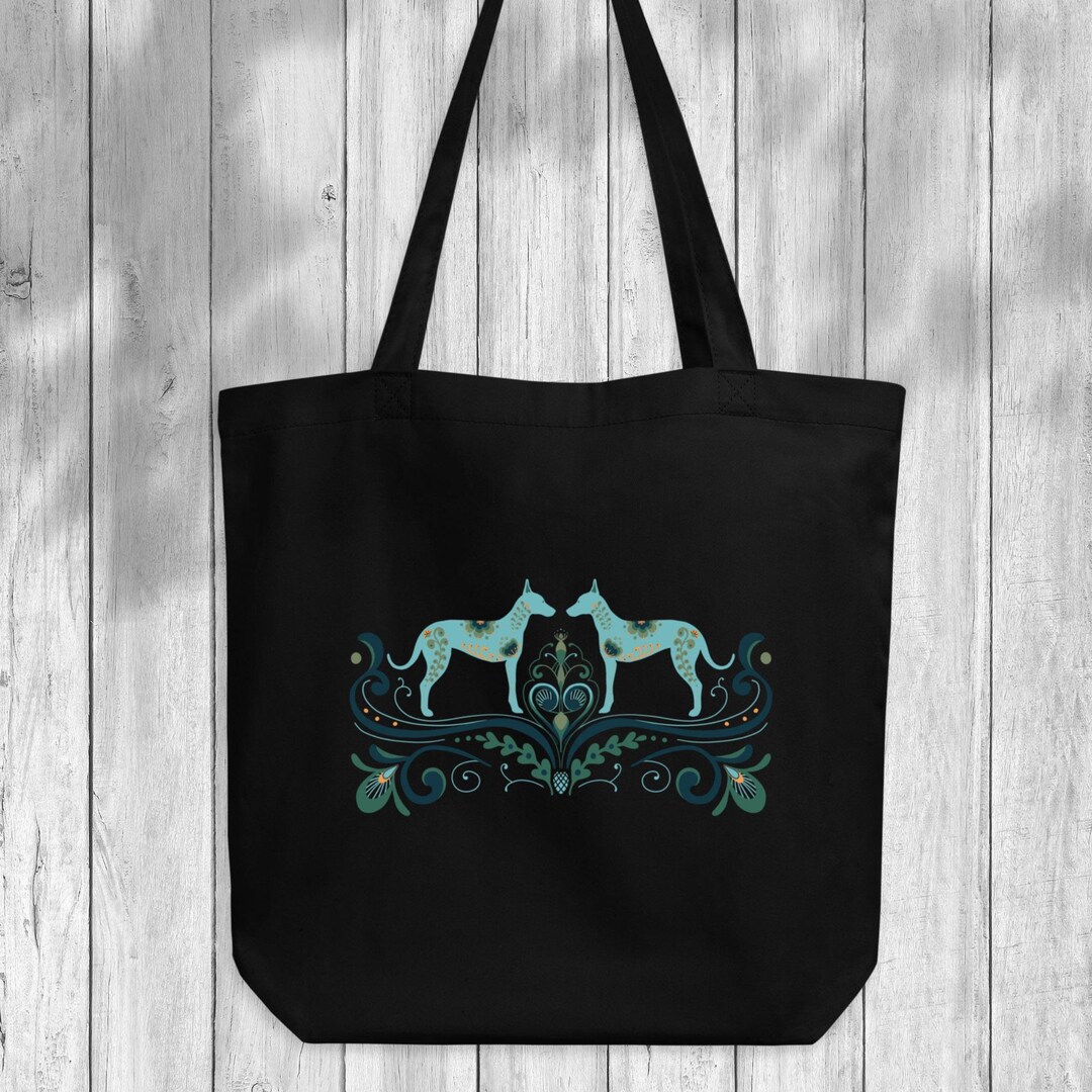 Buy Folklore Canvas Tote Bag, Xolo Dog Tote, Folk Art