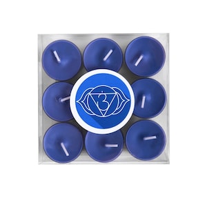 Blaue teelichter