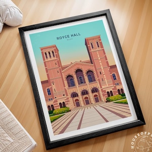 Royce Hall, University of California Campus, College Home Decor, Royce Hall, College Graduation Present, Uc Los Angeles, Student Gifts