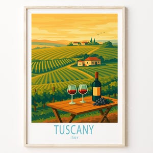 Toskana Italien Reise Poster, Italien Reise Wandkunst, Toskana Reise Druck, personalisierte Reisegeschenke, Wohndekor Geschenke