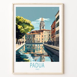 Padua Italy Travel Wall Art, Italy Travel Print, Padua Travel Poster, Personalised Travel Gifts, Birthday Present