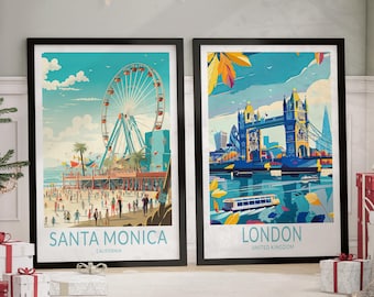 Dodaj ramkę do swojego zamówienia! Drewniane, czarno-białe ramki, zestaw ramek plakat podróżny, prezent ramkowy, rama ścienna, ramki House Of Places