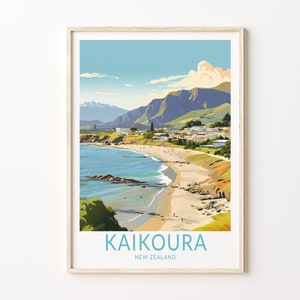 Kaikoura New Zealand Print Wall Art, Kaikoura New Zealand Poster, New Zealand Wall Art, New Zealand Travel Print, Kaikoura Travel Gift
