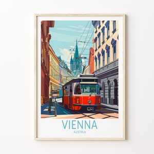 Vienna Austria Poster, Austria Vienna Wall Art, Austria City Print, Vienna Home Decor, Personalised Gifts, Wedding Gifts