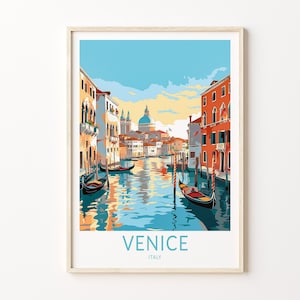 Venedig Italien Reise Print, Venedig Reise Kunst Wanddekoration, Wohnkultur Wand Kunst Stadt Reise Poster Geschenke, Italien Poster, Italien Reise Print