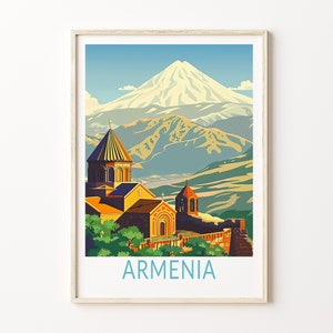 Armenia Travel Print, Armenia Wall Decor, Armenia Asia Print, Travel Poster Print, Home Decor, Personalised Gifts