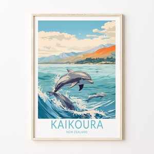 Kaikoura New Zealand POSTER Wall Art, Kaikoura New Zealand Poster, New Zealand Wall Art, New Zealand Travel Print, Kaikoura Travel Gift