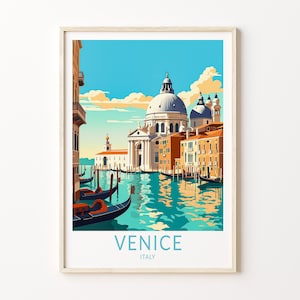 Venice Italy Travel Print, Venice Travel Art Wall Decor, Home Decor Wall Art City Travel Poster Gifts, Italy Poster, Italy Travel Print
