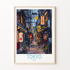 Tokyo Travel Print, Tokyo Japan Wall Art, Tokyo Gifts, Japan City Poster, Travel Poster, Wedding Gifts, Birthday Gifts