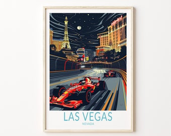 Las Vegas Travel Poster, Nevada Travel Wall Art, Las Vegas Nevada Print, Custom City Travel Poster, Birthday Present, Home Decor