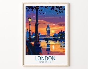 London England Travel Print, London Poster Print, London Wall Art, London city Traveler Gift, Personalised Gift, Wedding gift