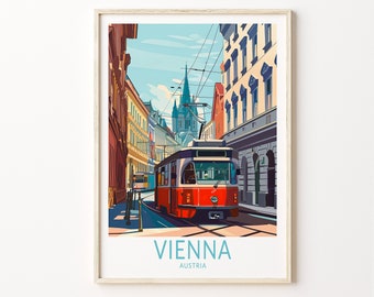 Vienna Austria Poster, Austria Vienna Wall Art, Austria City Print, Vienna Home Decor, Personalised Gifts, Wedding Gifts