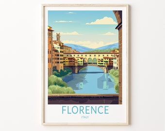 Florence Travel Print, Florence Italy Travel Art Poster, Florence Italy Home Decor Wall Art, City Travel Print, Travel Gifts