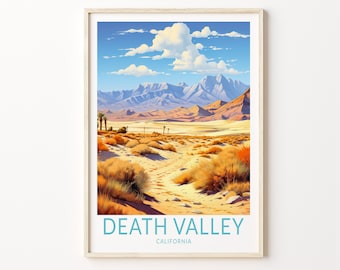 Death Valley Nationalpark Druck Wandkunst, Death Valley Plakat, Death Valley Kalifornien Nationalpark Wandkunst, Reisegeschenk