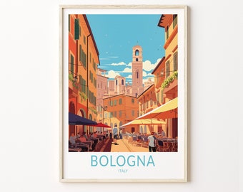 Bologna Travel Poster, Bologna Italy Wall Art, Italy Travel Home Decor Wall Art City Travel Poster Gifts, Bologna Poster, Italy Travel Print