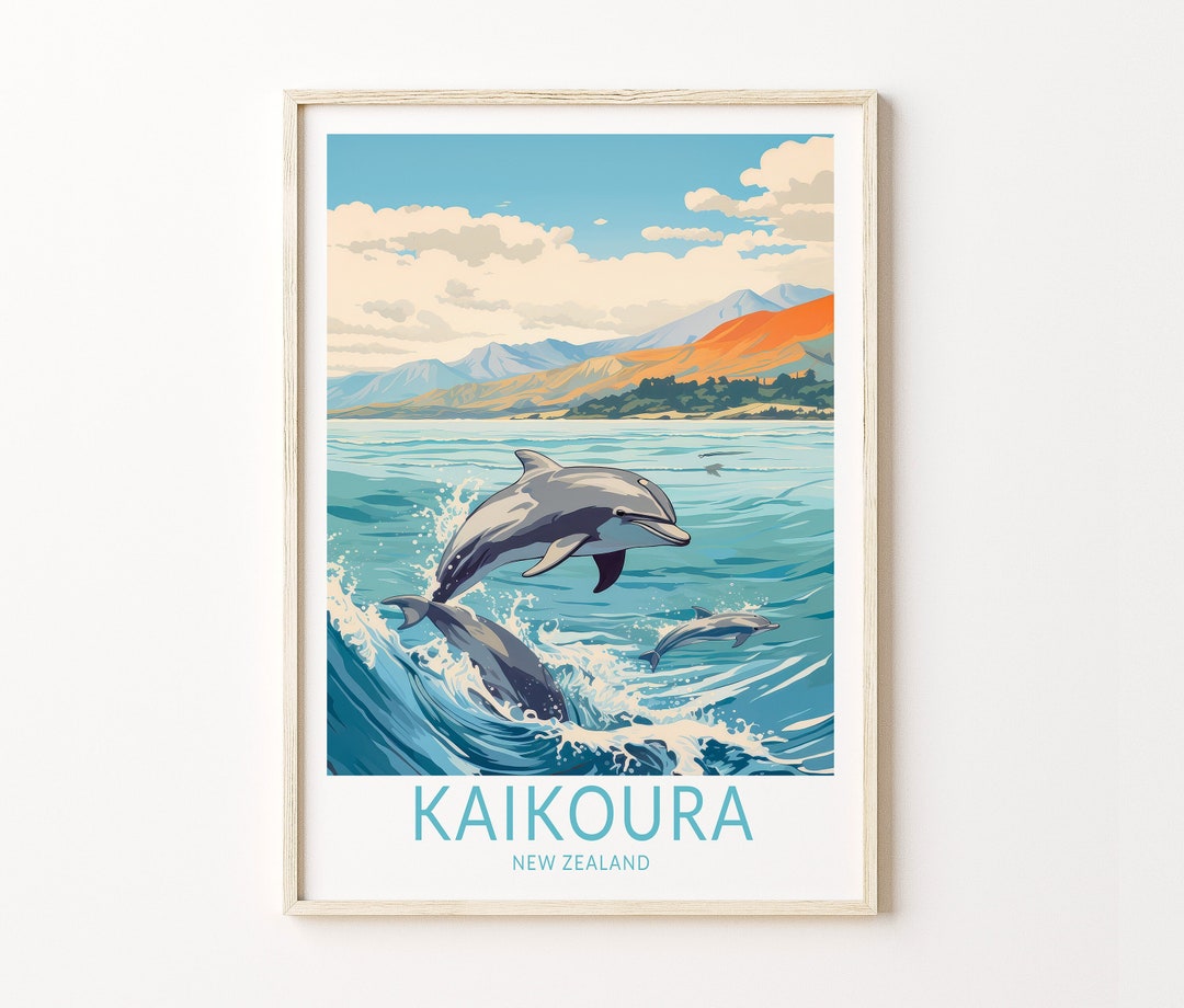 Kaikoura New Zealand POSTER Wall Art, Kaikoura New Zealand Poster, New