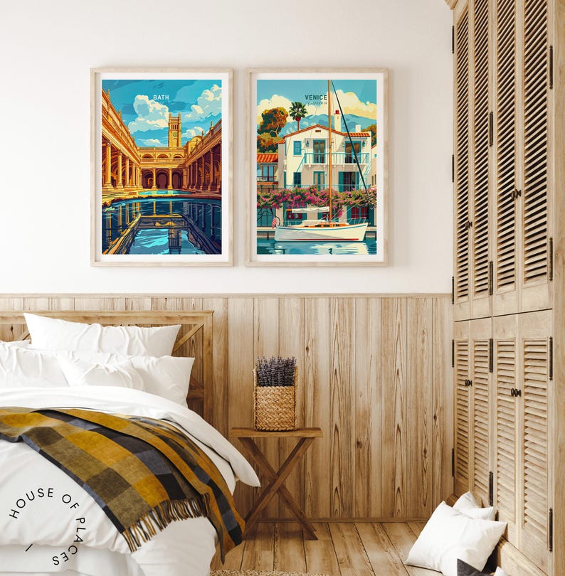 Venice Custom Travel Poster, Venice California Wall Art, California