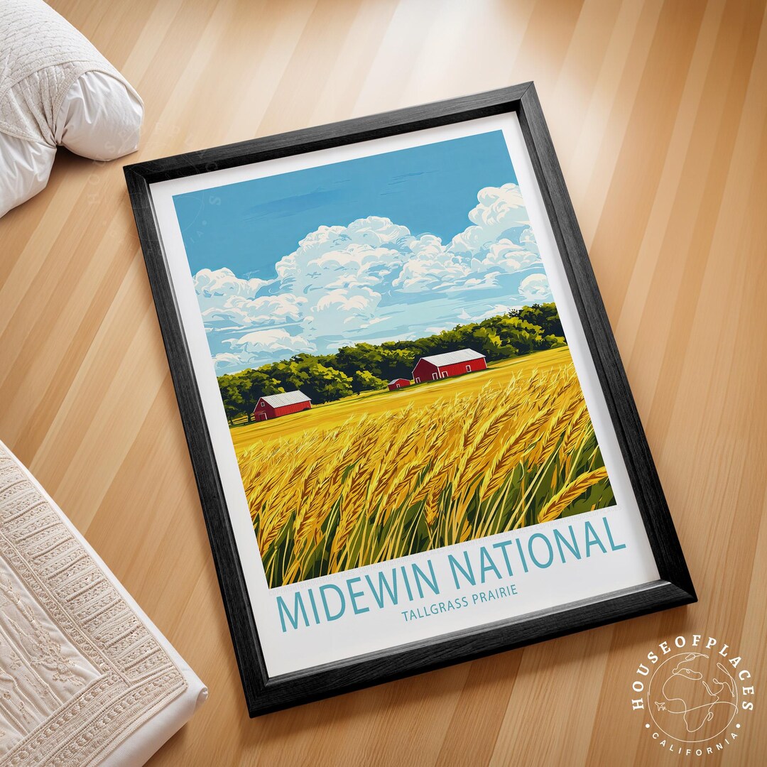 Midewin National Tallgrass Prairie Travel Print, Midewin National ...