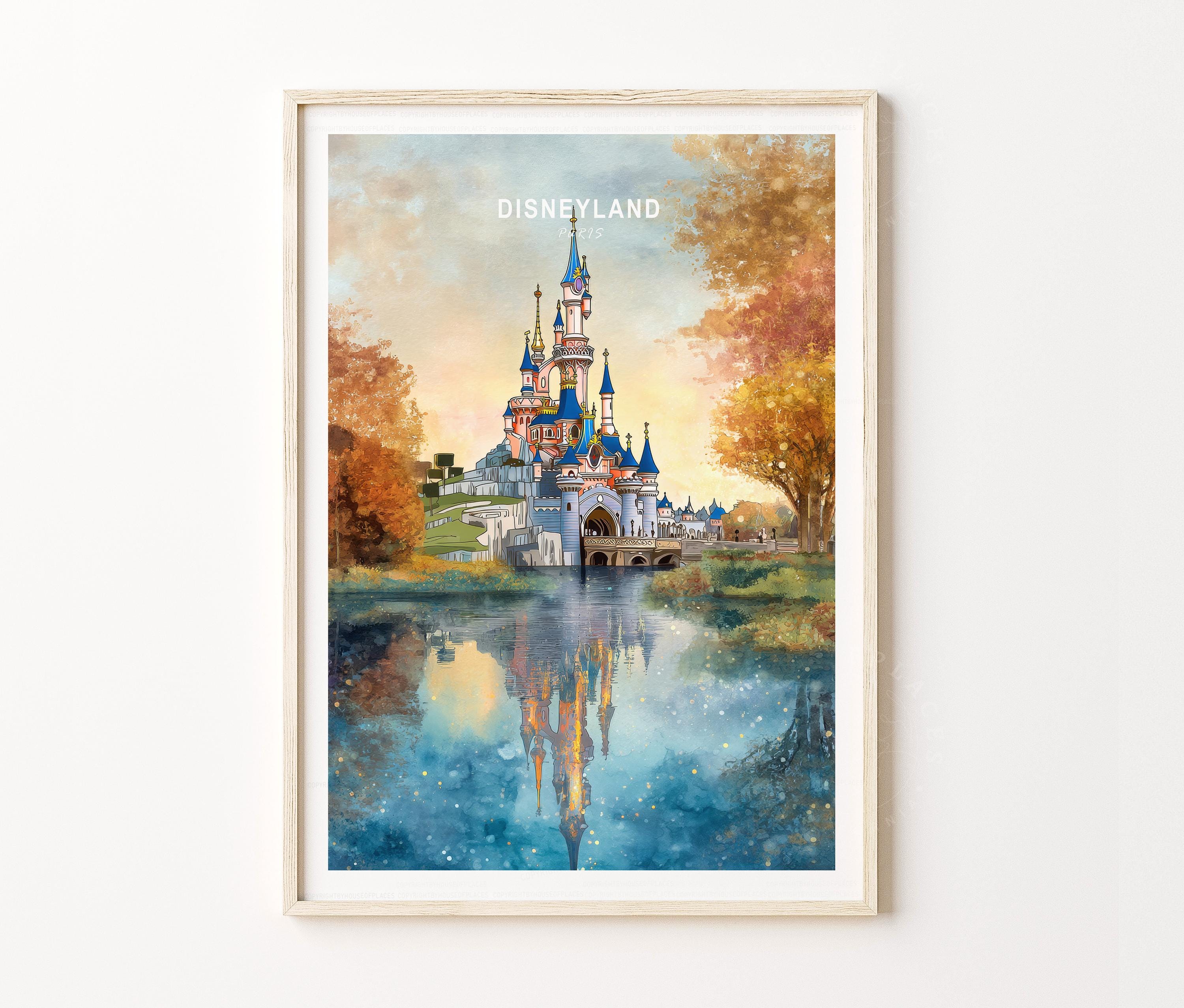 Disneyland Paris Wall Prints - Etsy