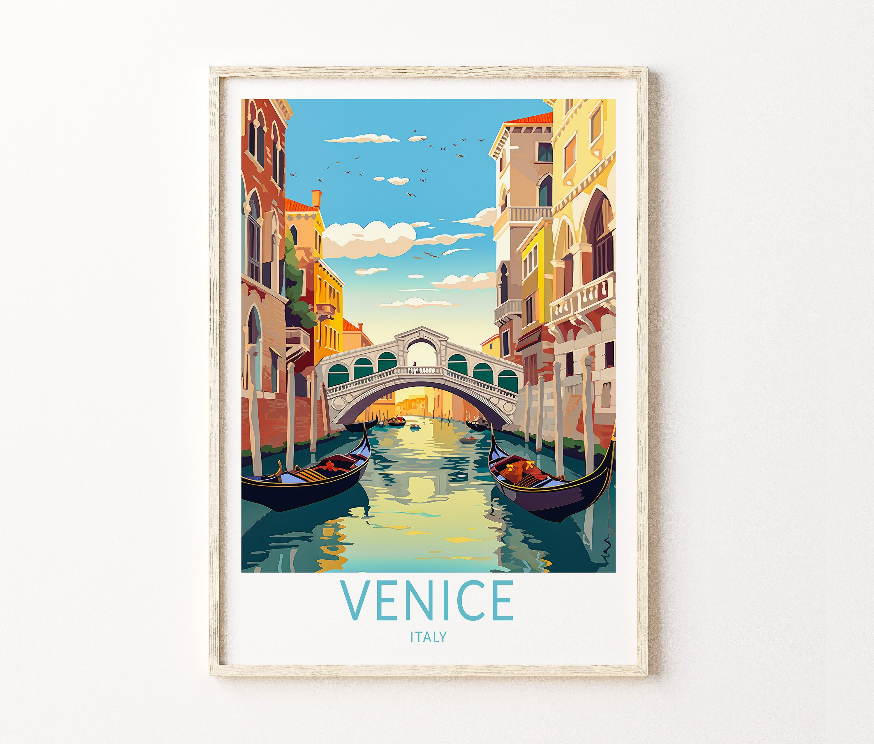 30 Cartoline Artistiche Retrò Con Paesaggi Di Viaggio - Venezia, 14x10cm, Per Collezione O Regalo - Foto 5