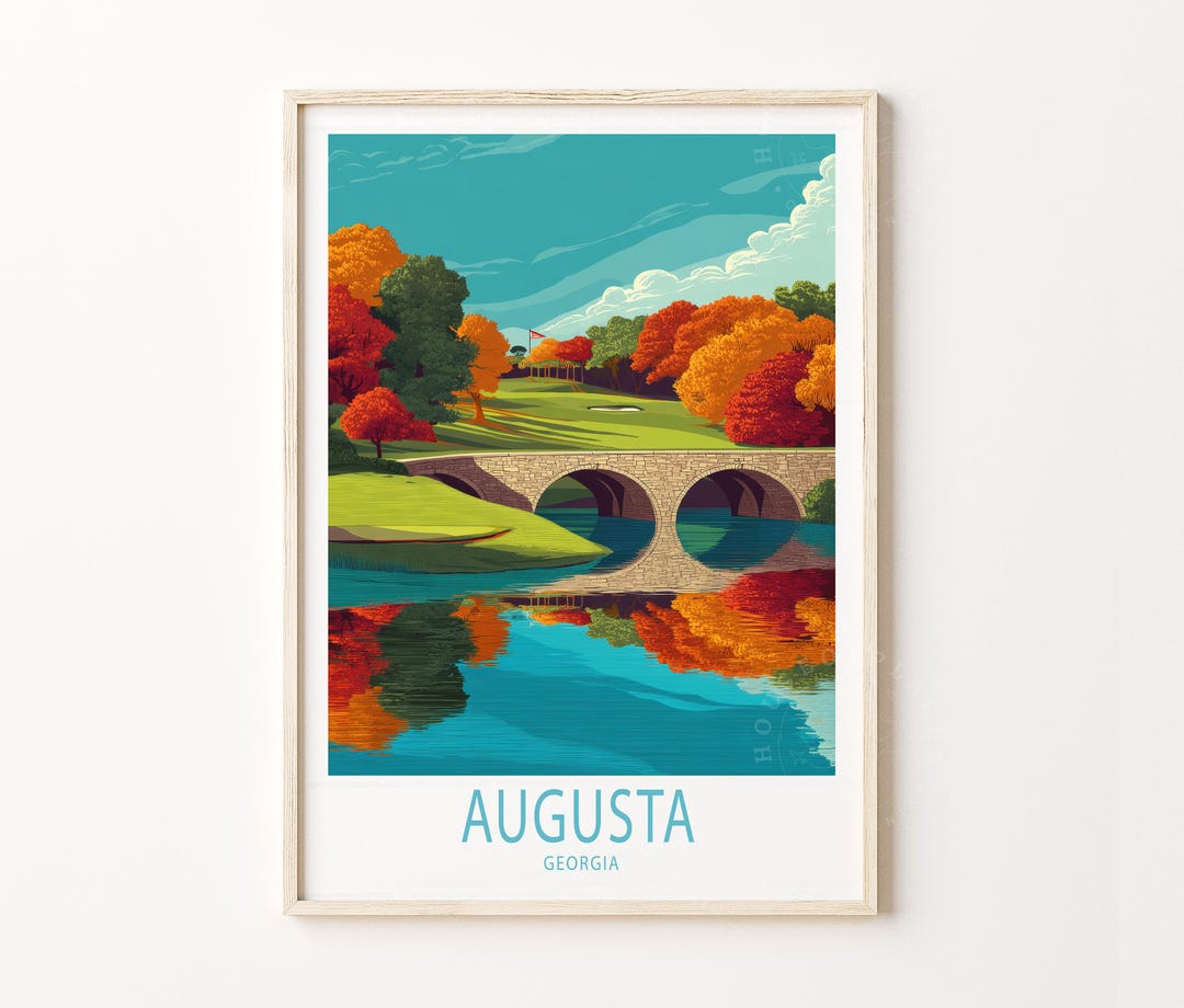 Augusta Georgia Travel Poster, Georgia Wall Art, Augusta Print, Home ...