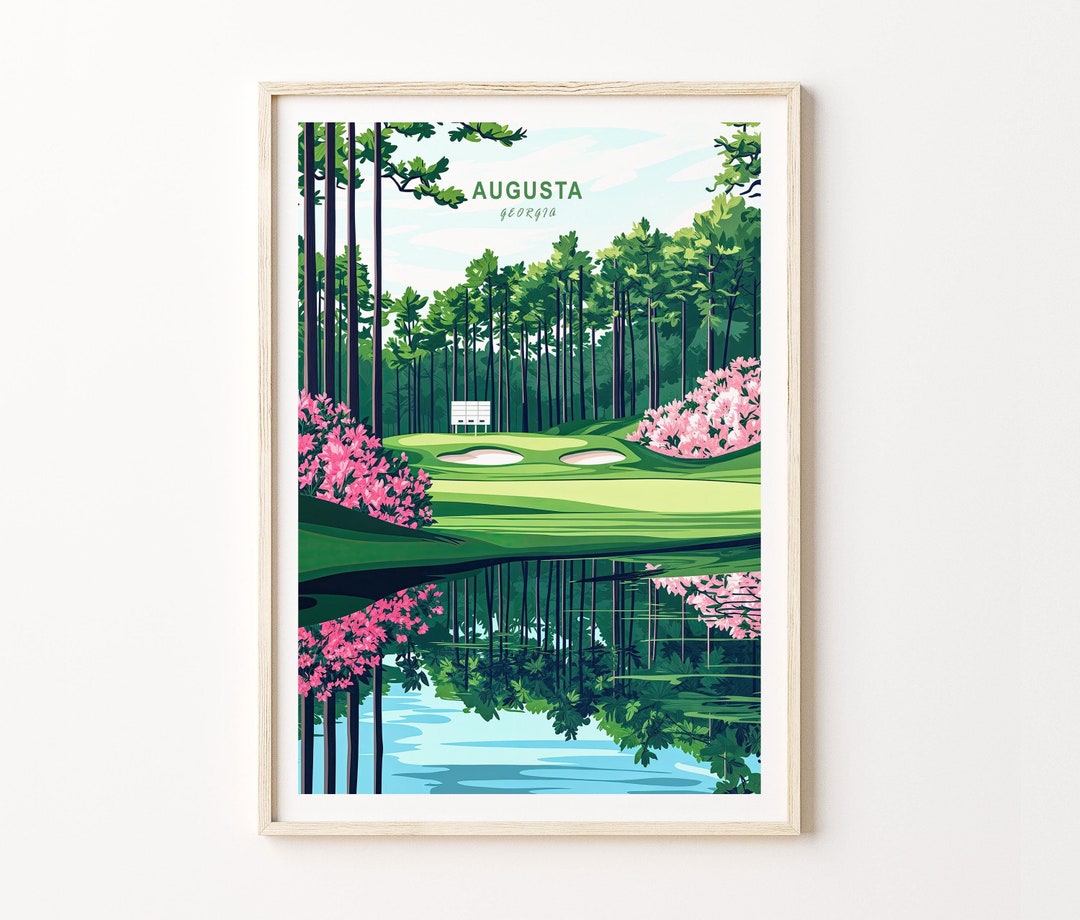 Augusta Travel Poster, Augusta Georgia Print, Georgia Wall Art, Custom ...