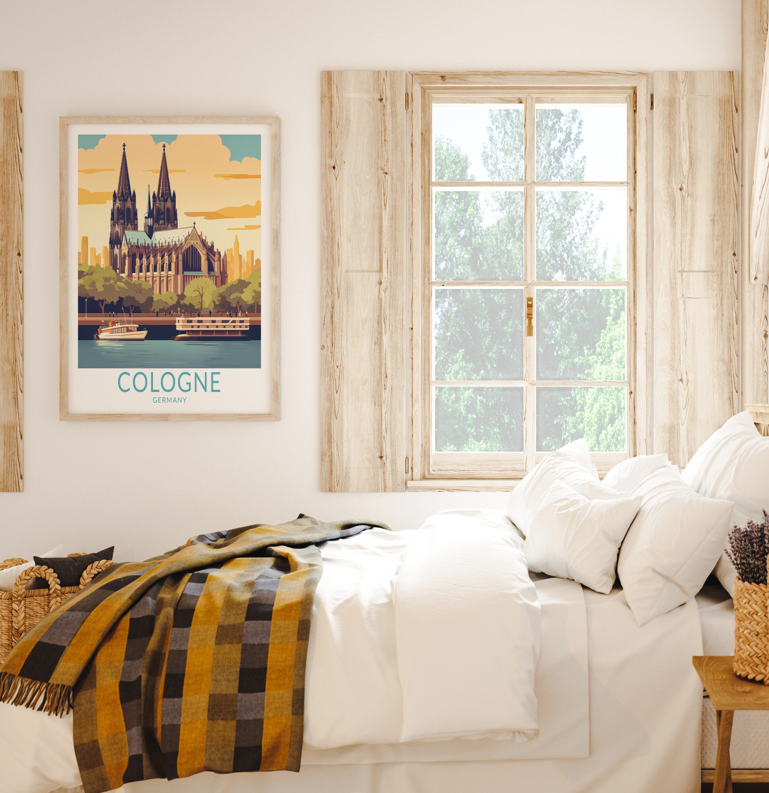 Cologne Travel Poster, Cologne Germany Poster Print, Cologne Custom ...
