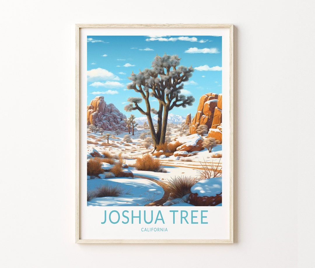 Joshua Tree California Travel Print Wall Art, Joshua Tree National Park
