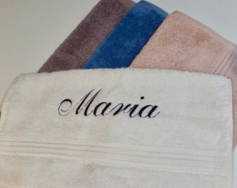 Personalised Top Quality face cloths - embroidered gift - super soft - quick dispatch