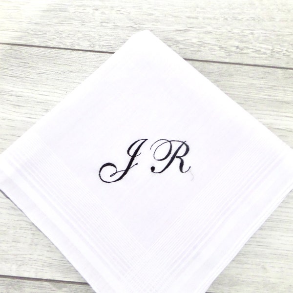 Personalised Hankies - Beautifully Embroidered Gift - quick dispatch