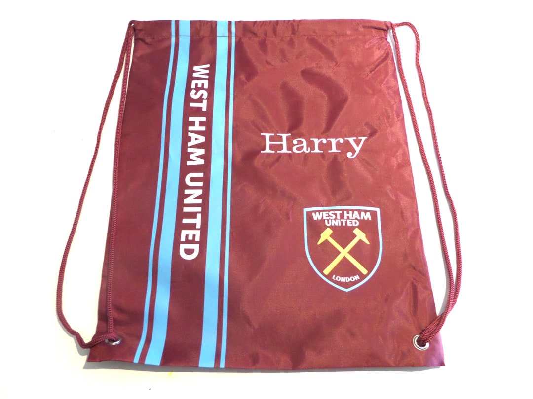 Personalised West Ham Sports Bag Embroidered With Any Name Etsy UK