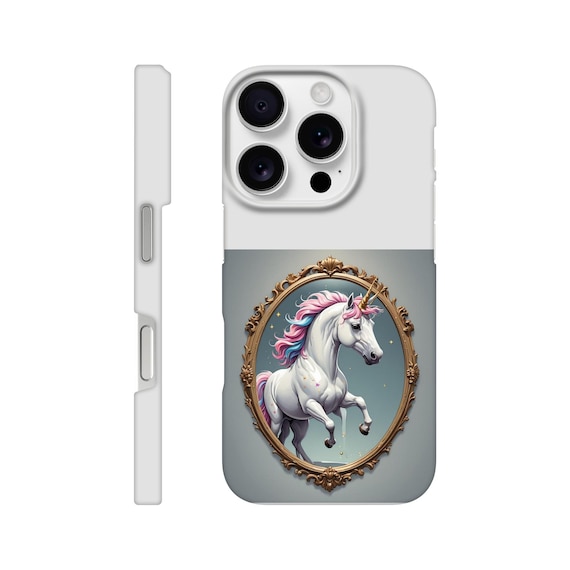 Surrealistic Unicorn in Mirror – Slim Phone Case  | Dreamlike Fantasy Art | Sleek, Protective & Anti-Scratch Design | Magical Gift Idea