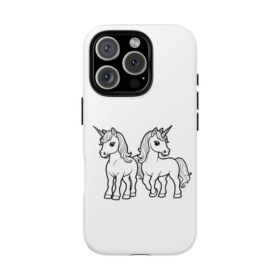 White Unicorn Phone Case - Cute Protective Cover for Unicorn Lovers