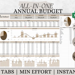 Annual Budget Tracker Excel Monthly Budget Tracker Expenses Tracker Bills Tracker Bill Calendar Sinking Funds Debt Snowball Tracker Savings