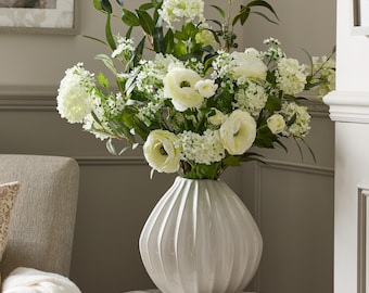 Faux Deluxe White Floral Arrangement