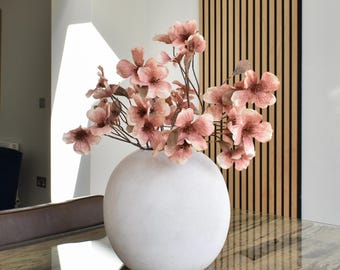 Faux Autumn Pink Dogwood Stem | Artificial Flowers
