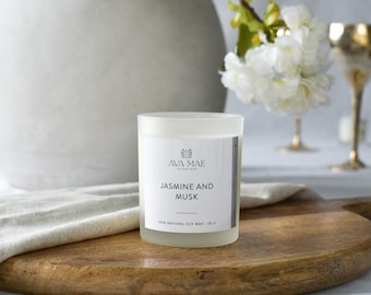 Jasmine & Musk Soy Wax Candle