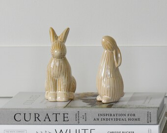 Neutral Ribbed Bunny - Easter Styling