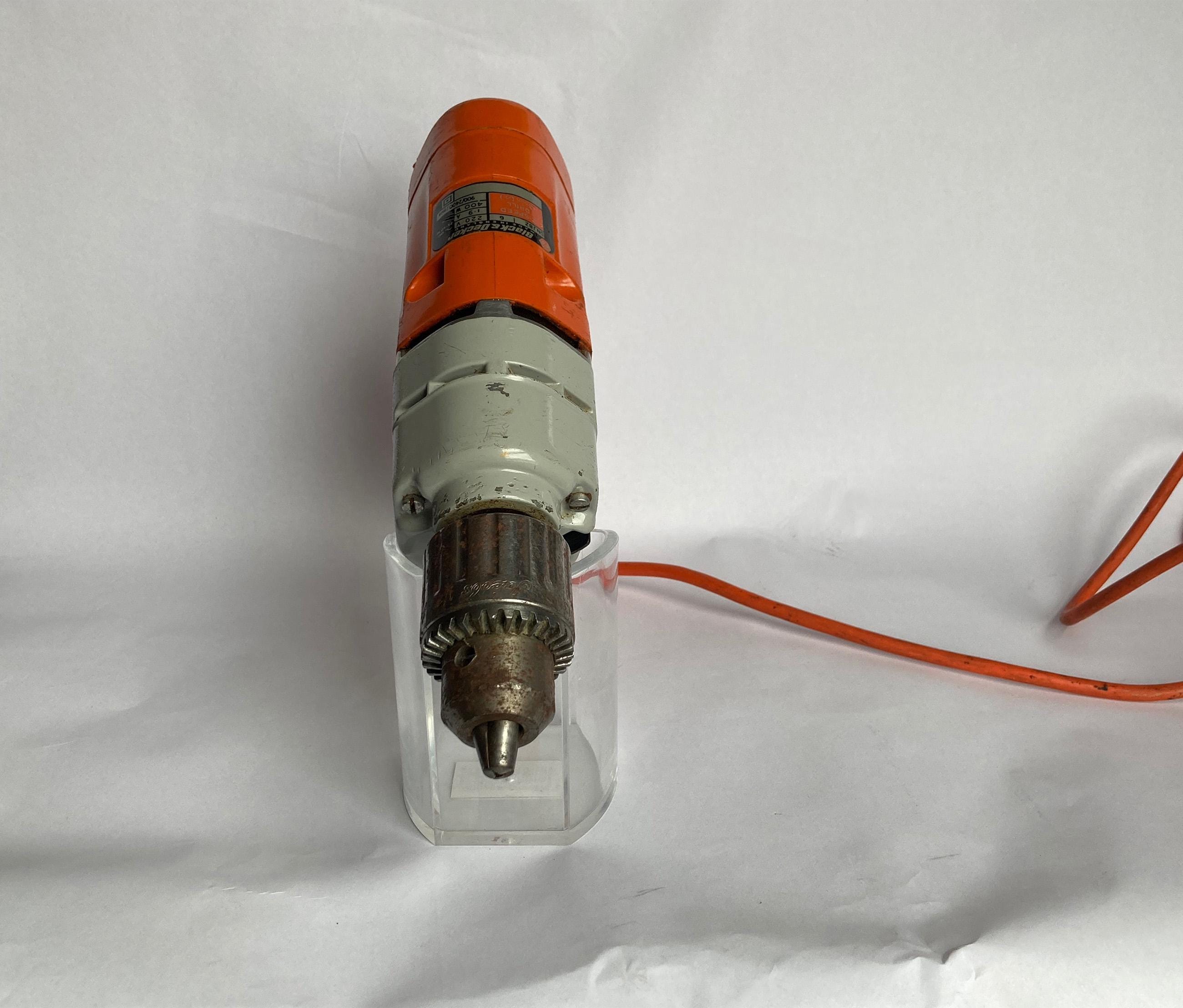 Lot De 3 Perceuses Vintage Black & Decker Orange - En L'état, Pour Pièces