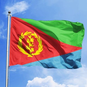 Drapeau érythréen, Drapeau érythréen double face personnalisé | | Bandera érythréenne
