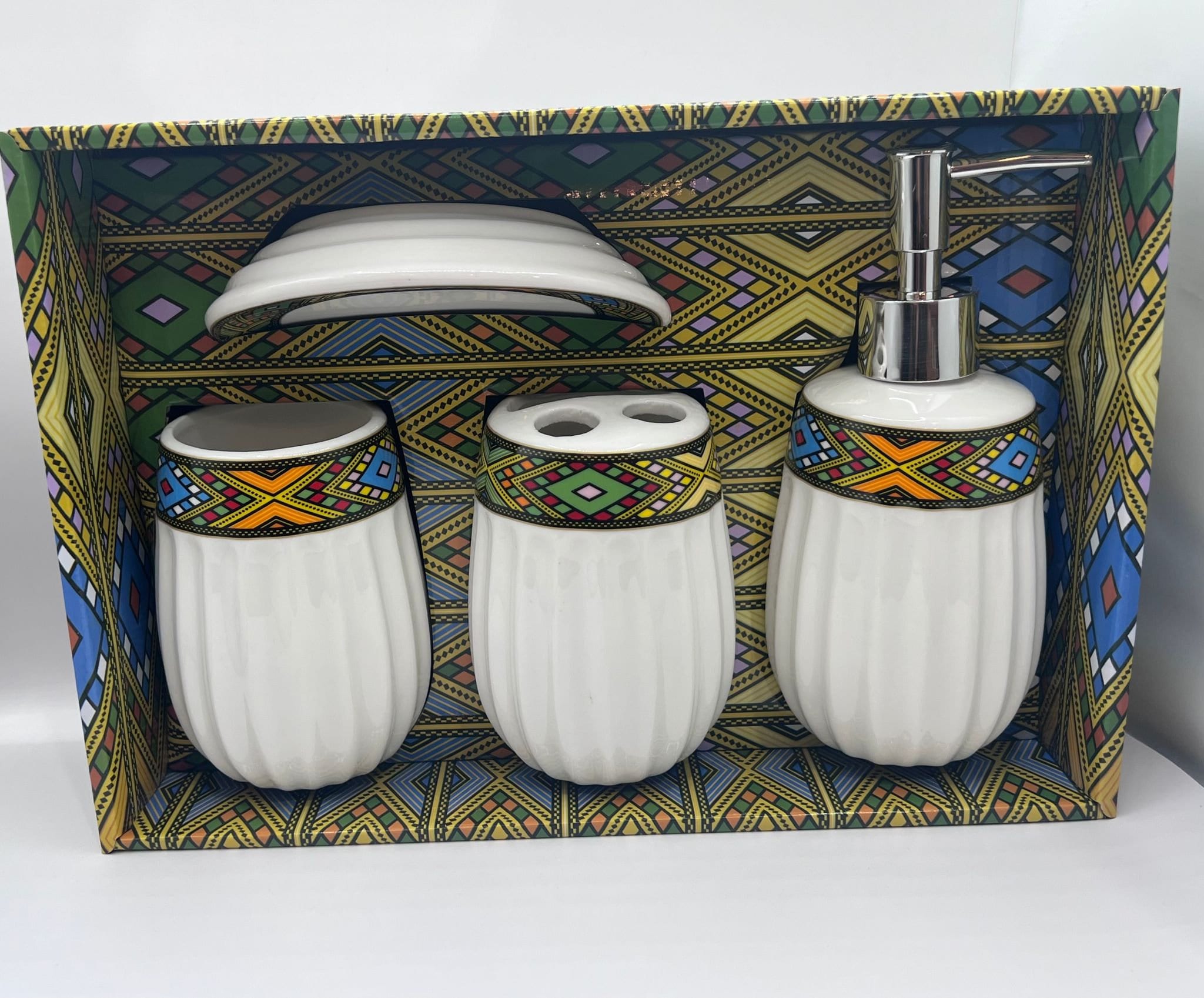 Habesha Traditional Eritrean and Ethiopian Toilet Accessories Set ባህላዊ Toilet Set ዙሩያ Habesha